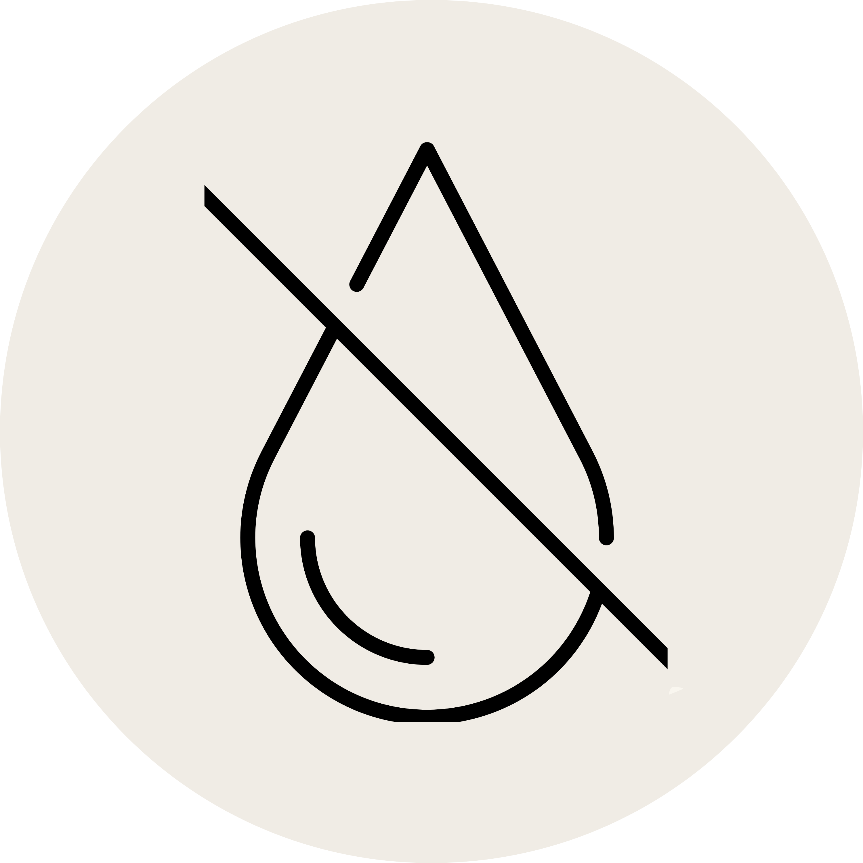 Icon mit durchgestrichenem Tropfen