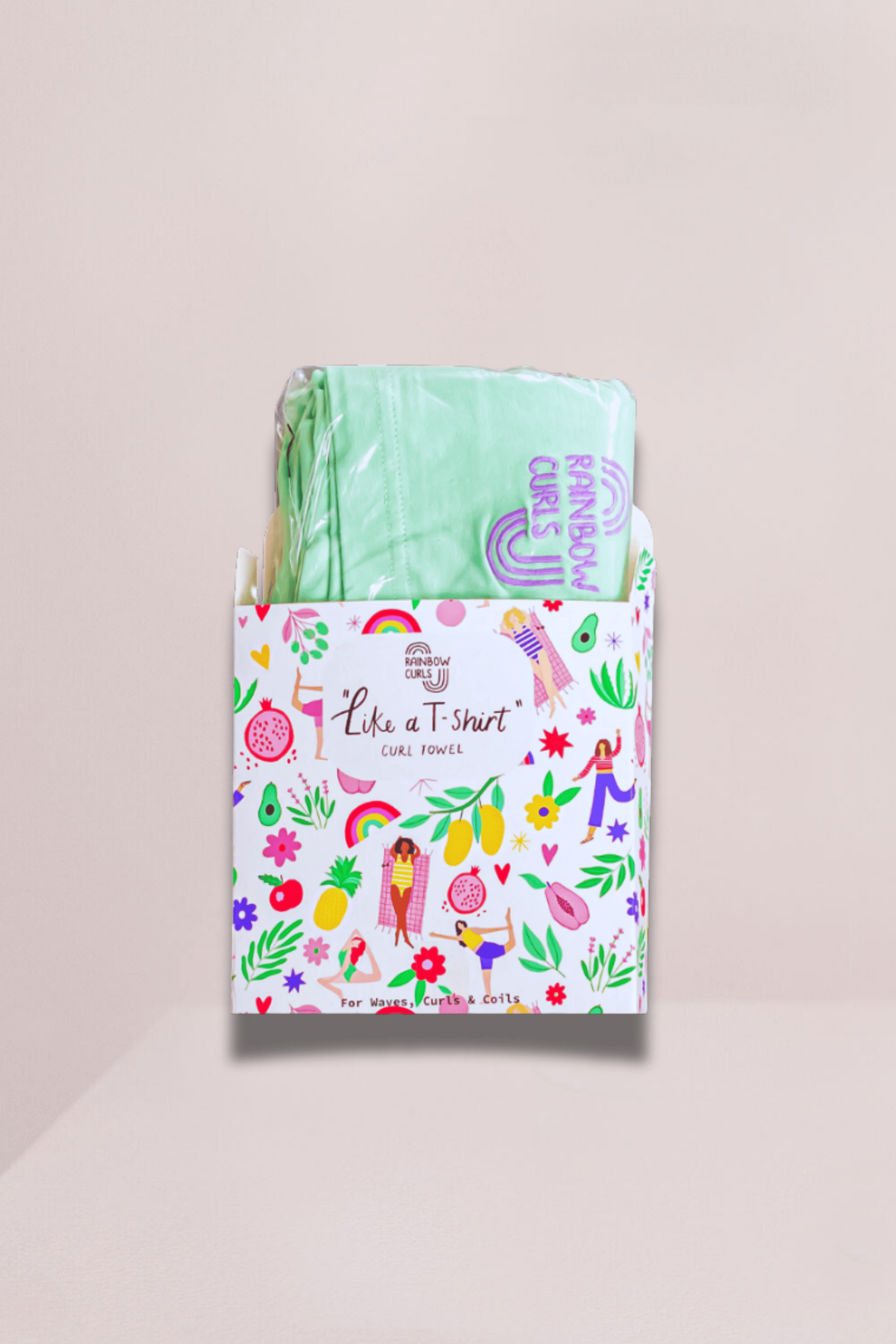 Rainbow Curls | Like a T-shirt Locken Handtuch /100cm x 70cm