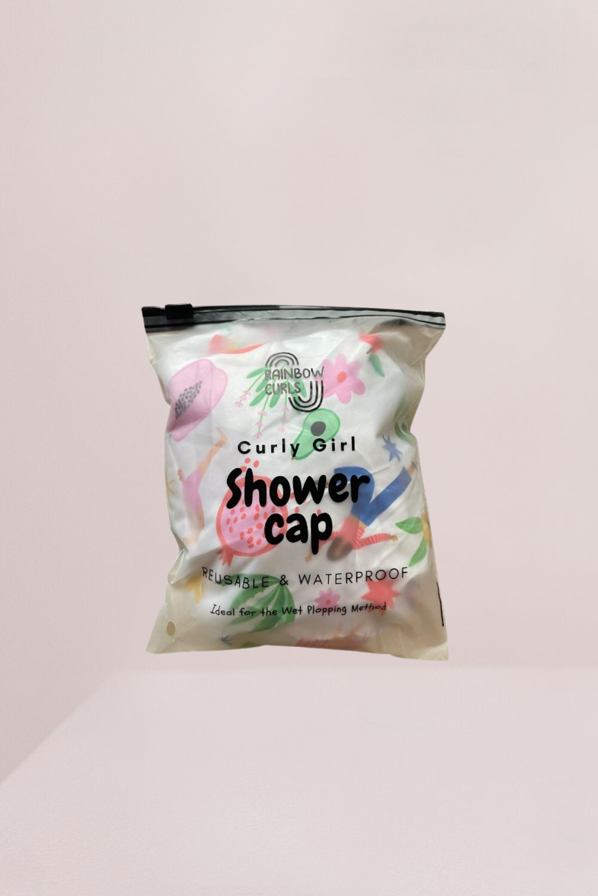 Rainbow Curls | Curly Hair Shower Cap