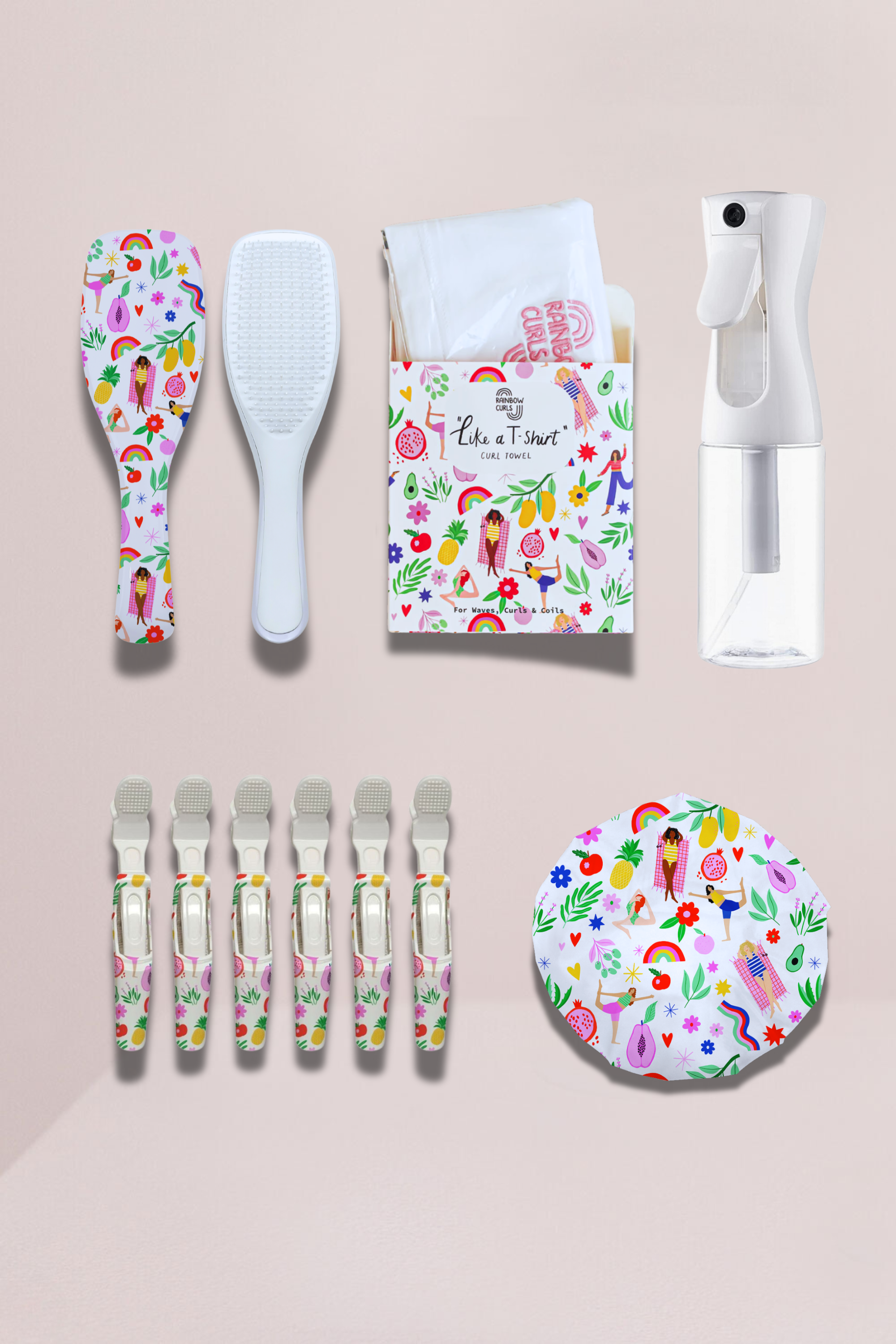 Rainbow Curls | Full Styling Accessoires Kit
