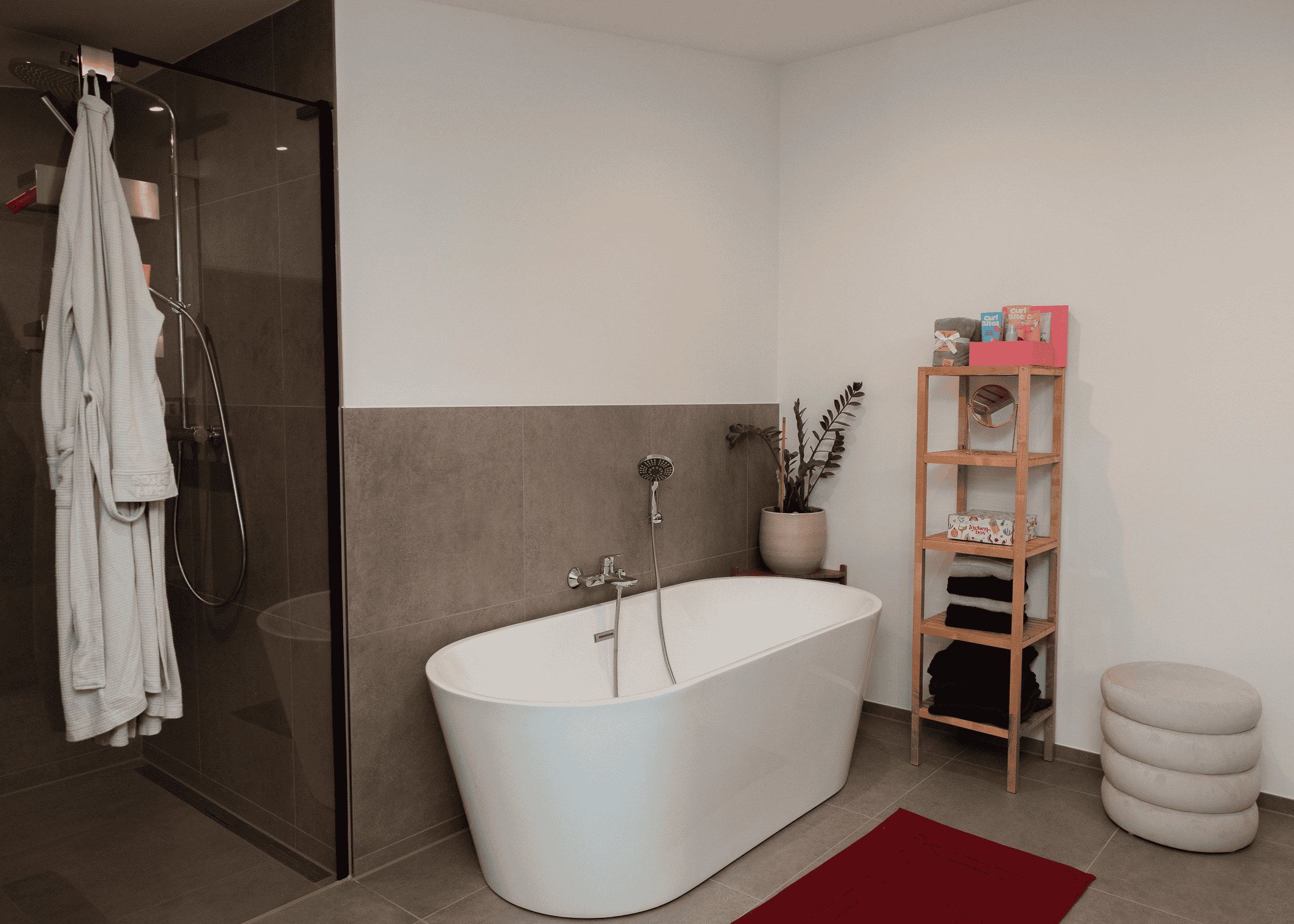 Ausschnitt des Curl Bites Badezimmers