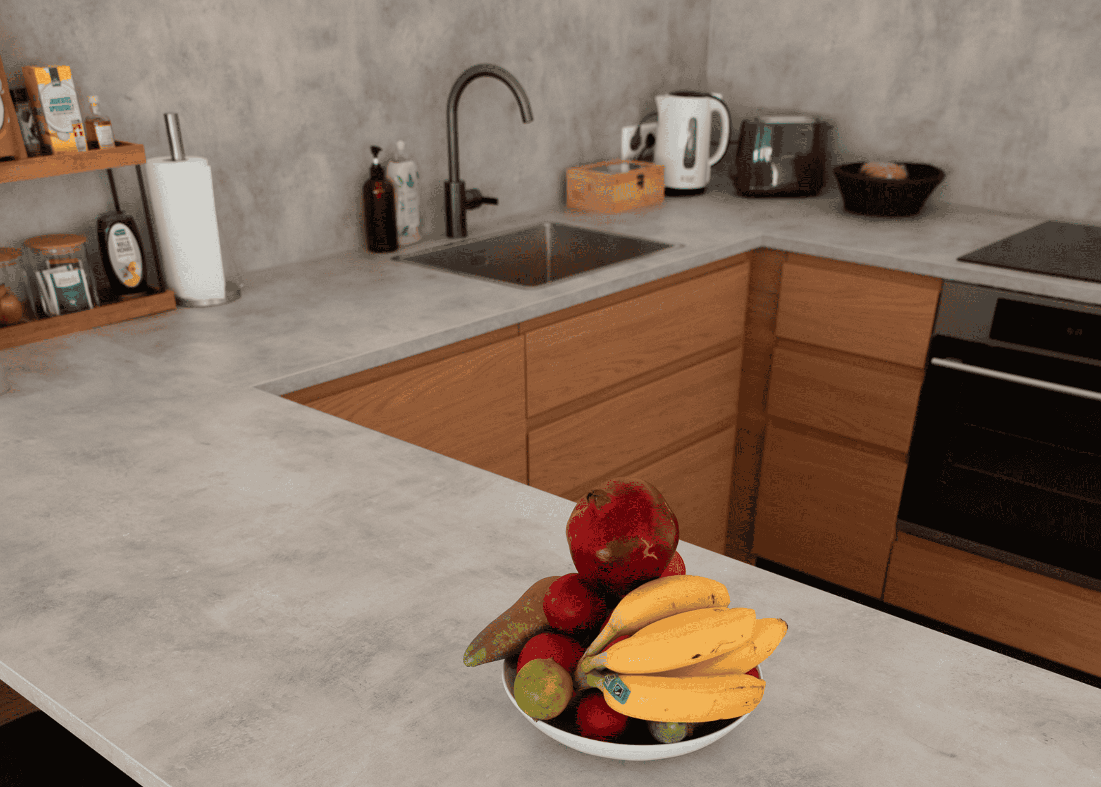 Ausschnitt der Küche im Curl Bites Loft