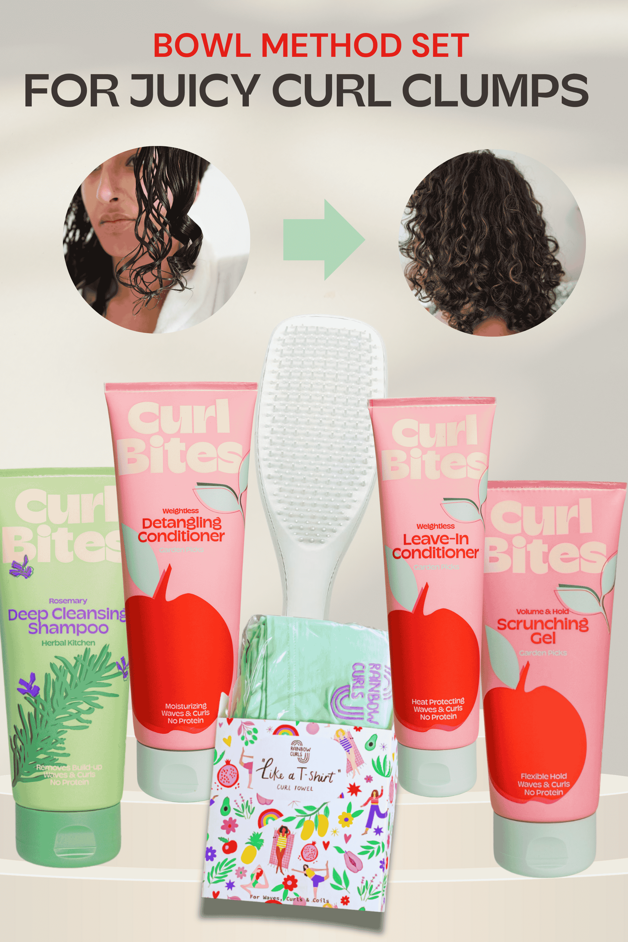 Curl Bites | Bowl Method Set | Juicy Curl Clumps