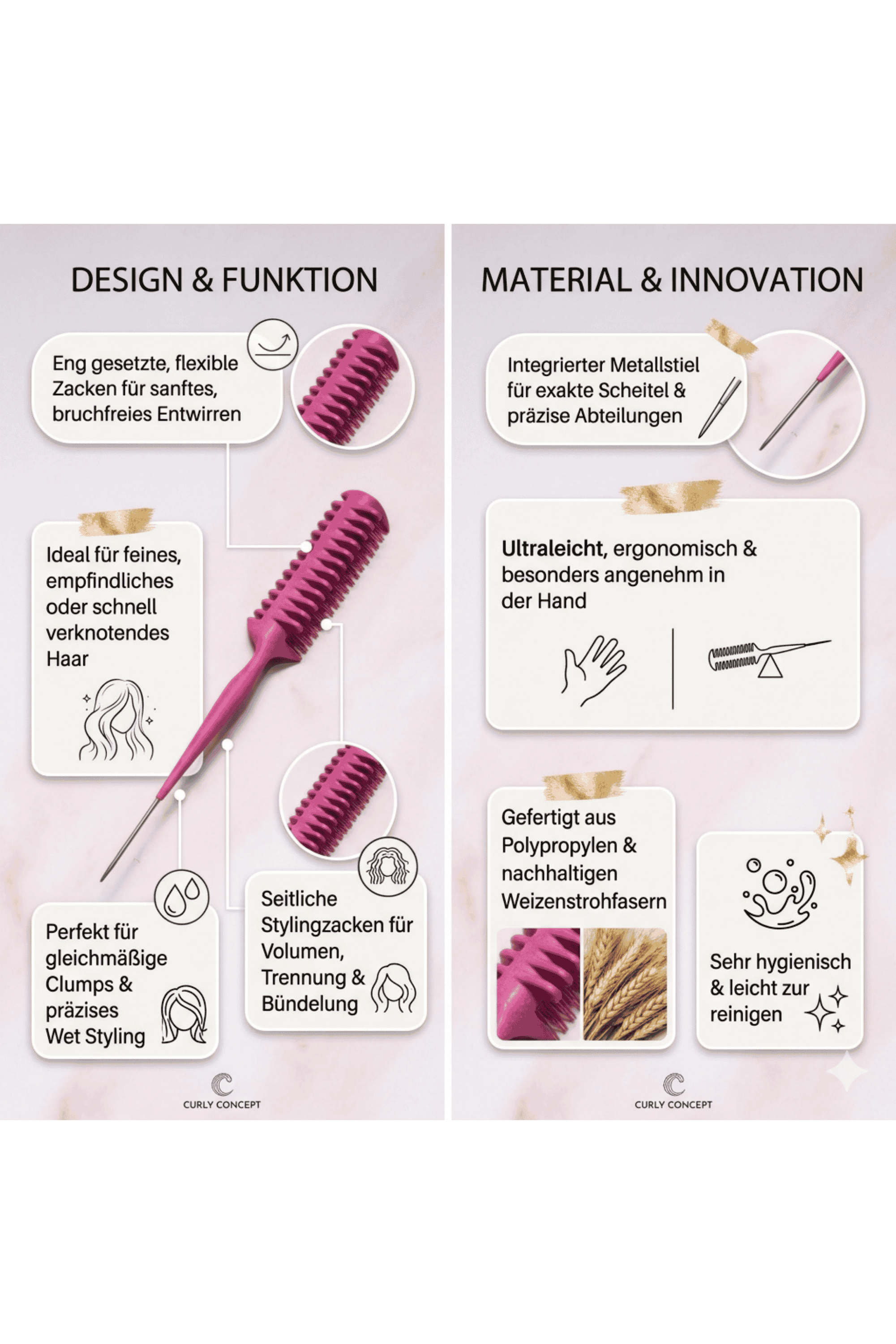 Curl Bites | Curl Clump Precision Comb