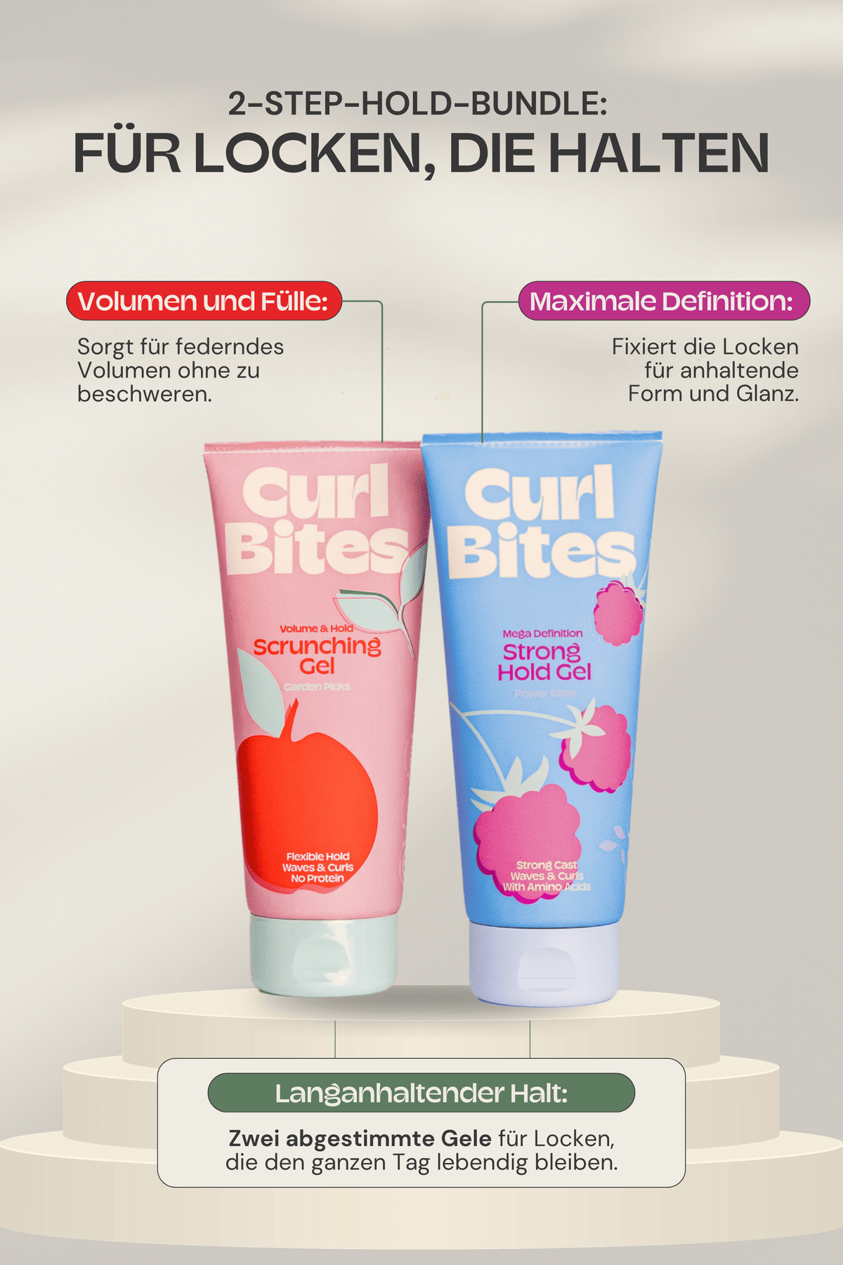 Curl Bites | 2-Step-Hold-Set